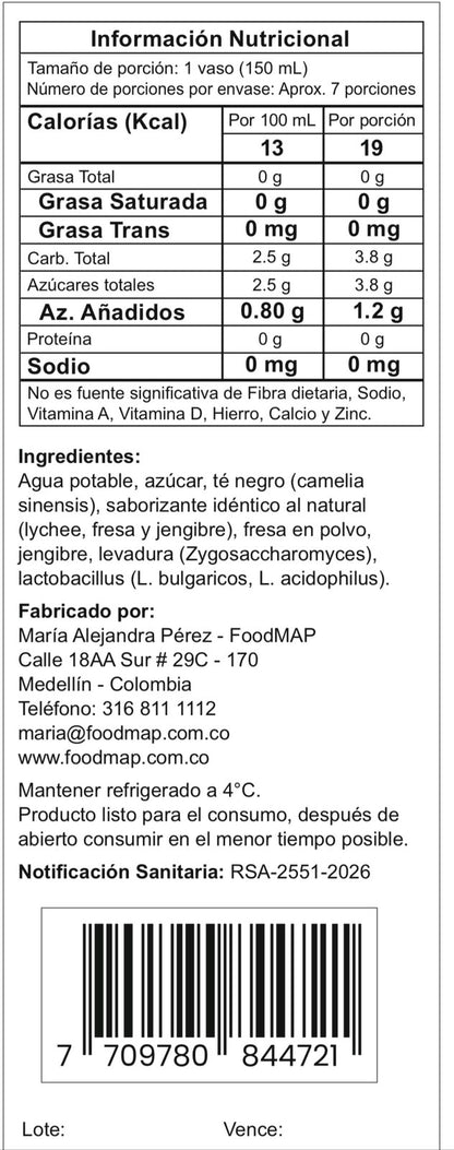 Druum -Té fermentado tipo Kombucha
