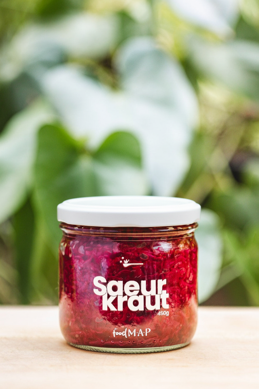 Sauerkraut con tapa blanca