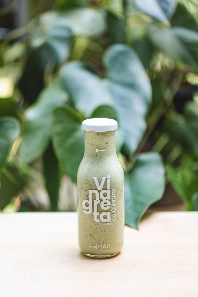 Vinagreta de cilantro con tapa blanca